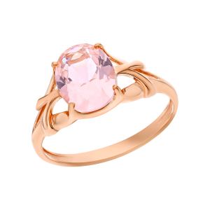 золотое кольцо с морганитами