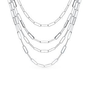 серебряное шейное украшение