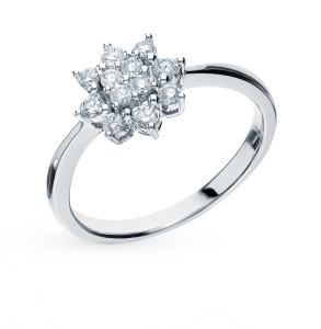 золотое кольцо с бриллиантами