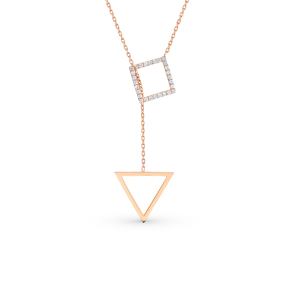 золотое шейное украшение с фианитами