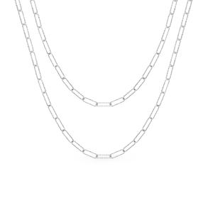 серебряное шейное украшение