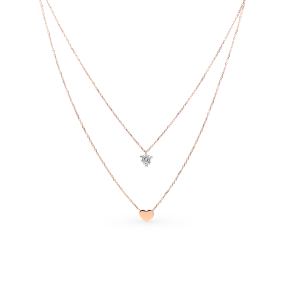 золотое шейное украшение с фианитами