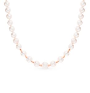 золотое шейное украшение с жемчугом