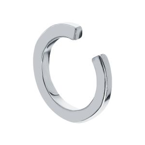 серебряная серьга