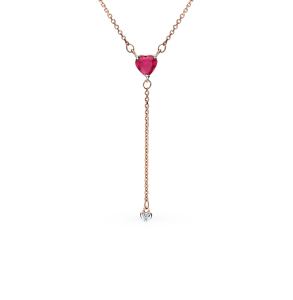 золотое колье с рубинами и бриллиантами