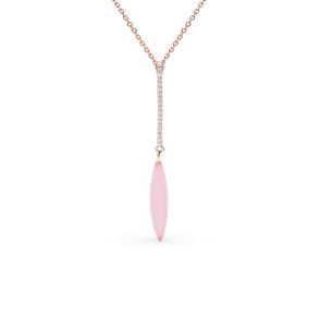 серебряное шейное украшение с алпанитом и фианитами