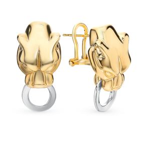 золотые серьги