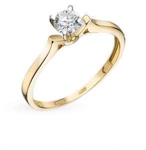 золотое кольцо с бриллиантами