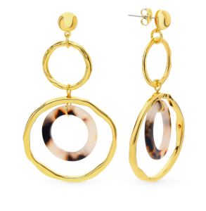 серьги с ювелирной смолой