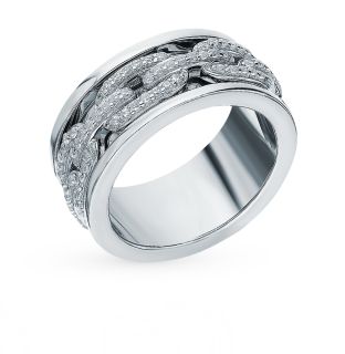Серебряное кольцо с фианитами