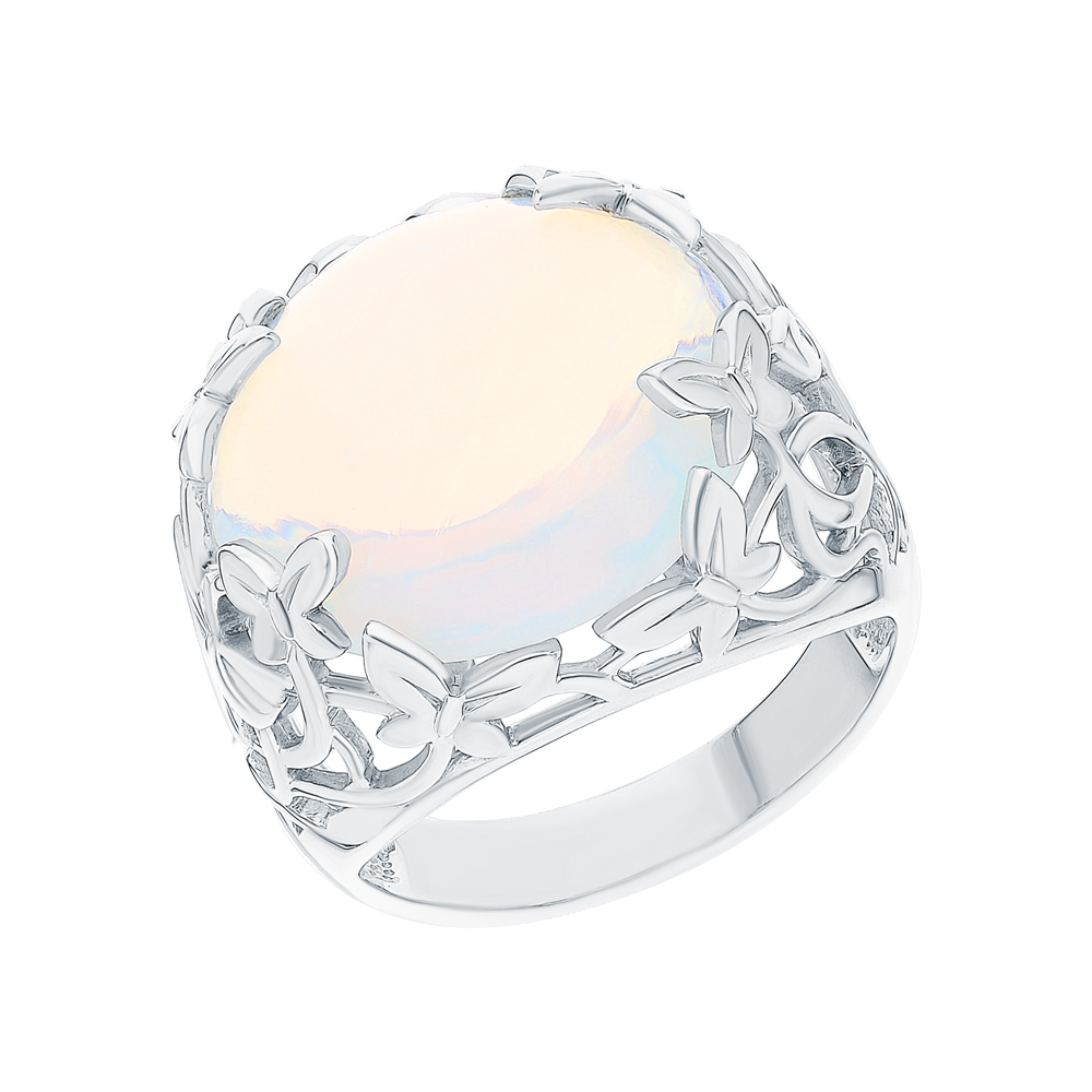 Серебряное кольцо с лунным камнем в Самаре