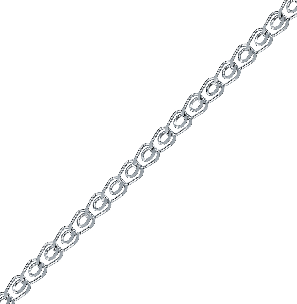 Белое серебро цепочки