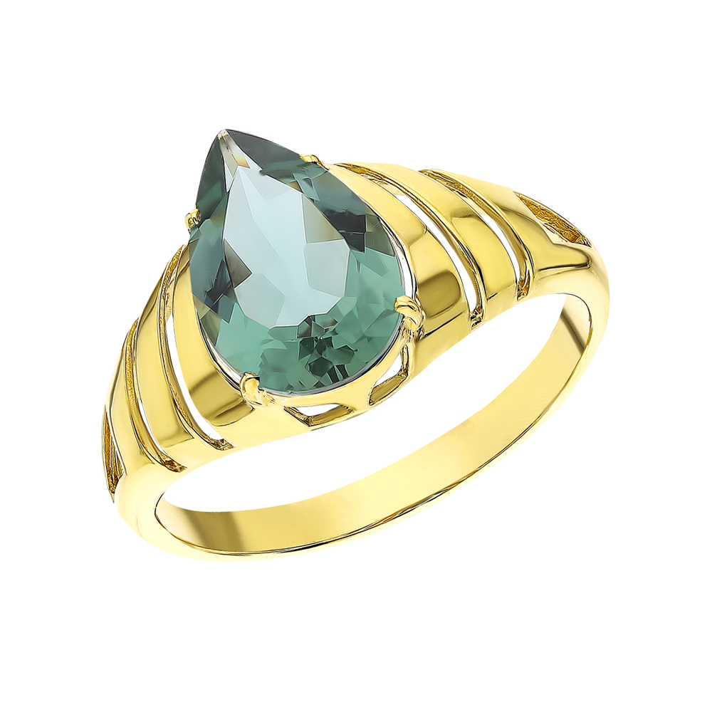 Золотое кольцо с празиолит в Самаре