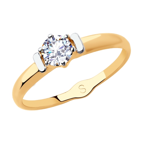Золотое кольцо с фианитами SOKOLOV 81010436 в Самаре