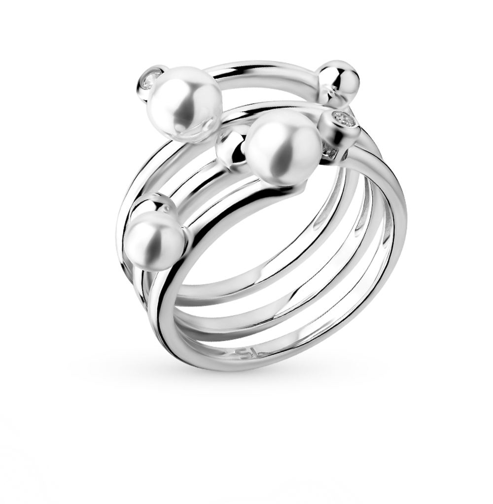 Серебряное кольцо с жемчугом в Самаре