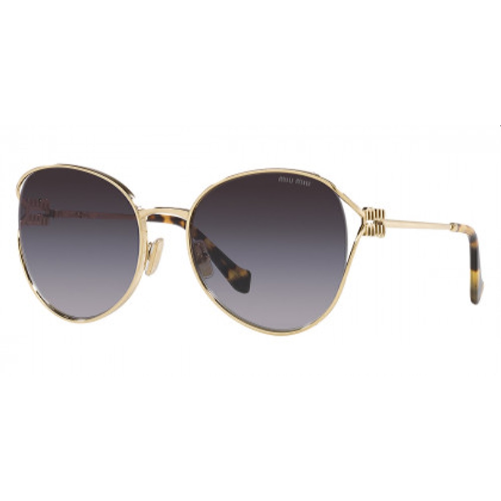 Женские солнцезащитные очки из Италии марки MIU MIU из коллекции Wayfarer модель 0MU 53YSZVN5D158 в Новосибирск