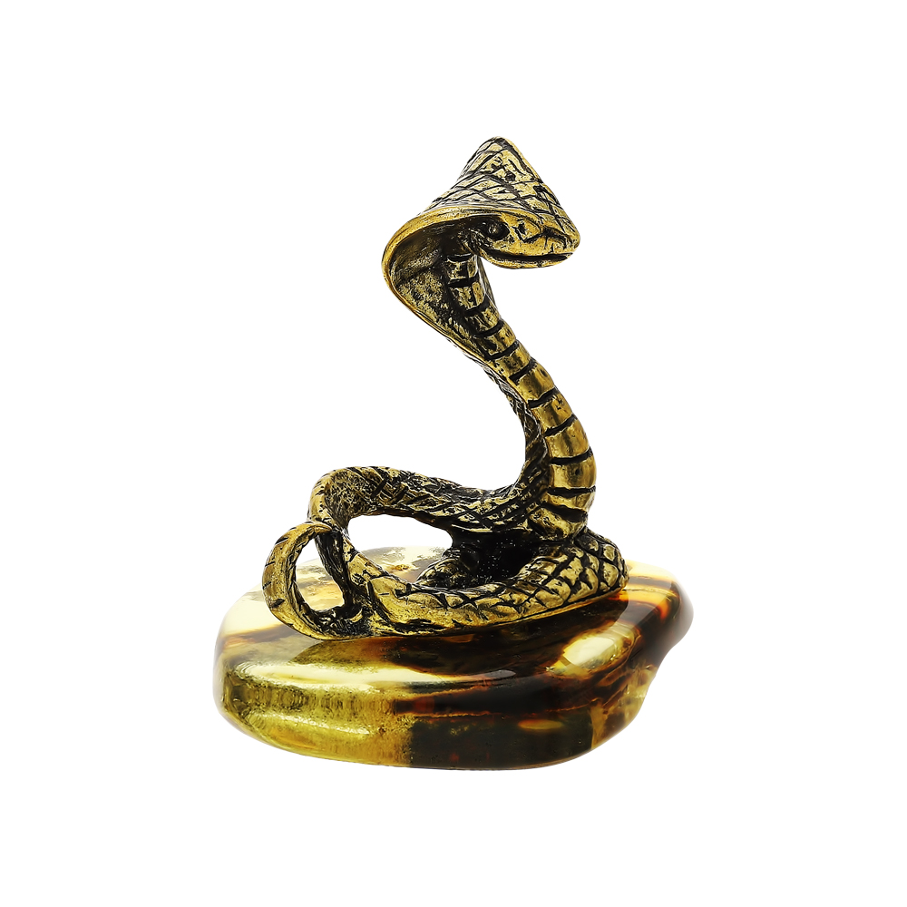 Фото «Латунный сувенир настольный с янтарем»