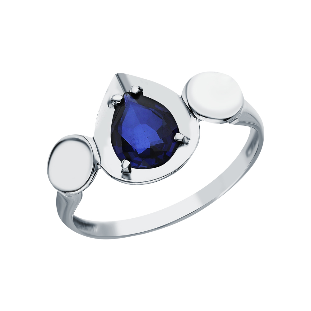 Серебряное кольцо с сапфирами в Санкт-Петербурге