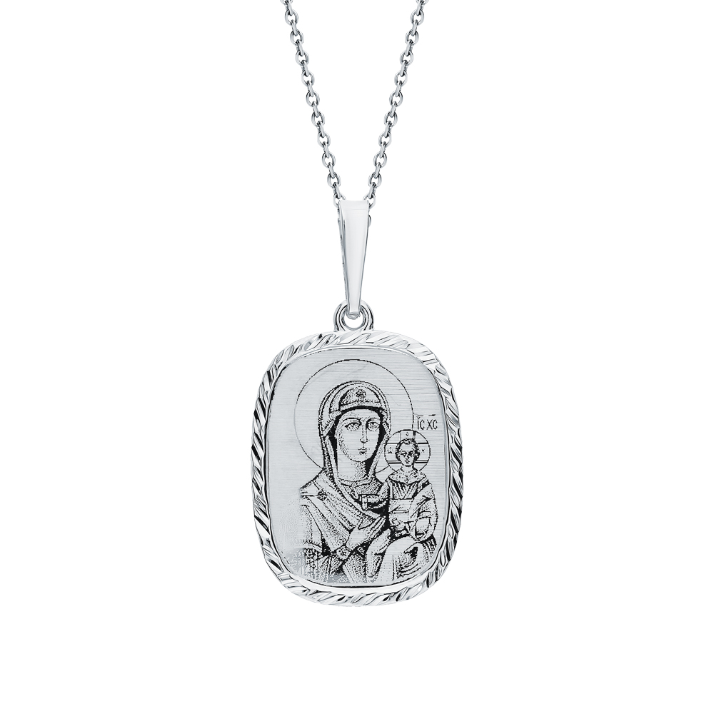Серебряная подвеска Образ Богородицы "Смоленская" в Самаре