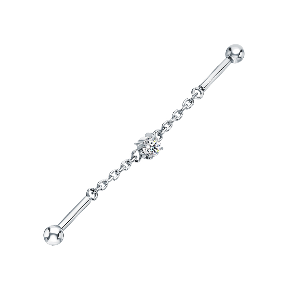 Титановый пирсинг с фианитами в Санкт-Петербурге