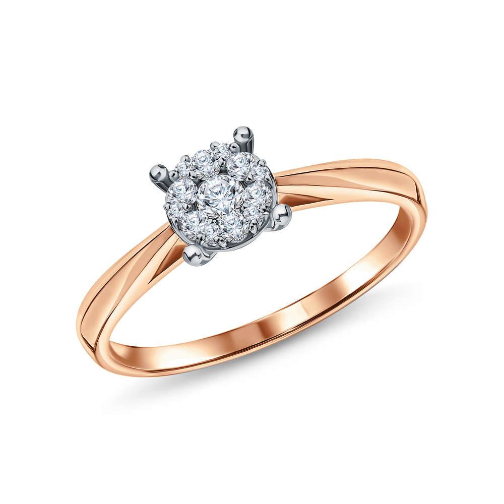 Золотое кольцо c бриллиантами в Краснодаре