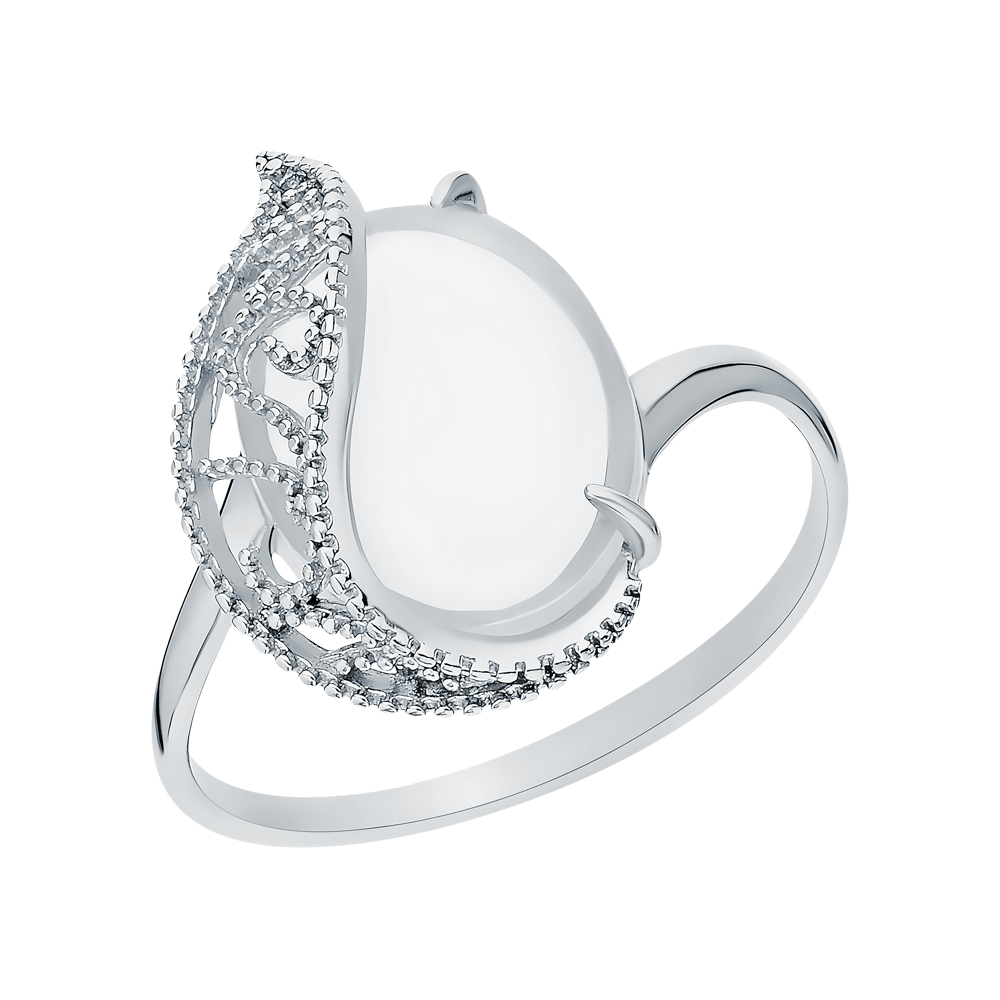 Серебряное кольцо с лунным камнем в Санкт-Петербурге