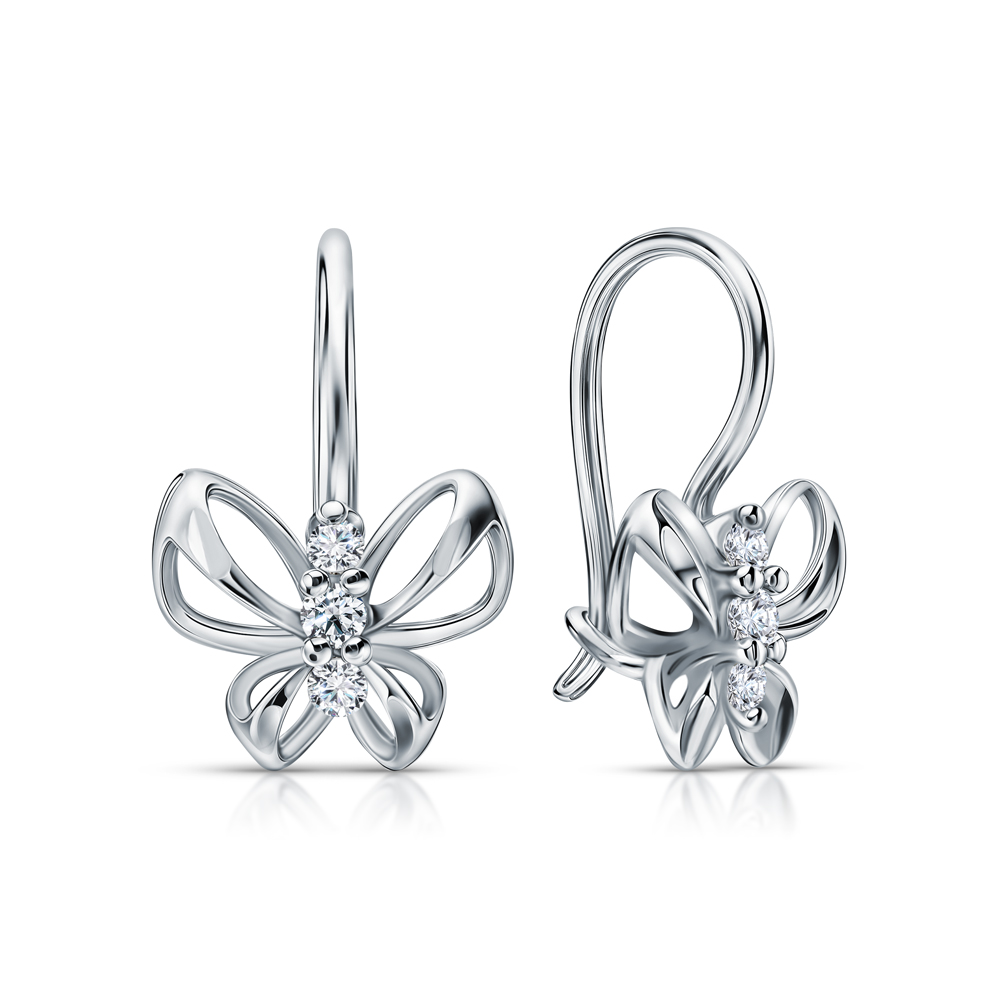 Фото «Серебряные серьги с фианитами»