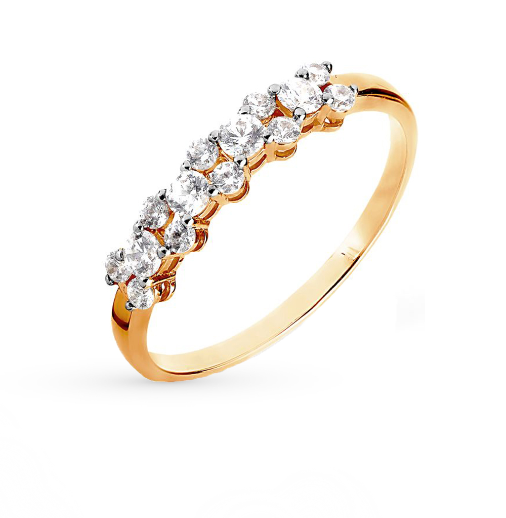 Красивые золотые кольца с камнями женские