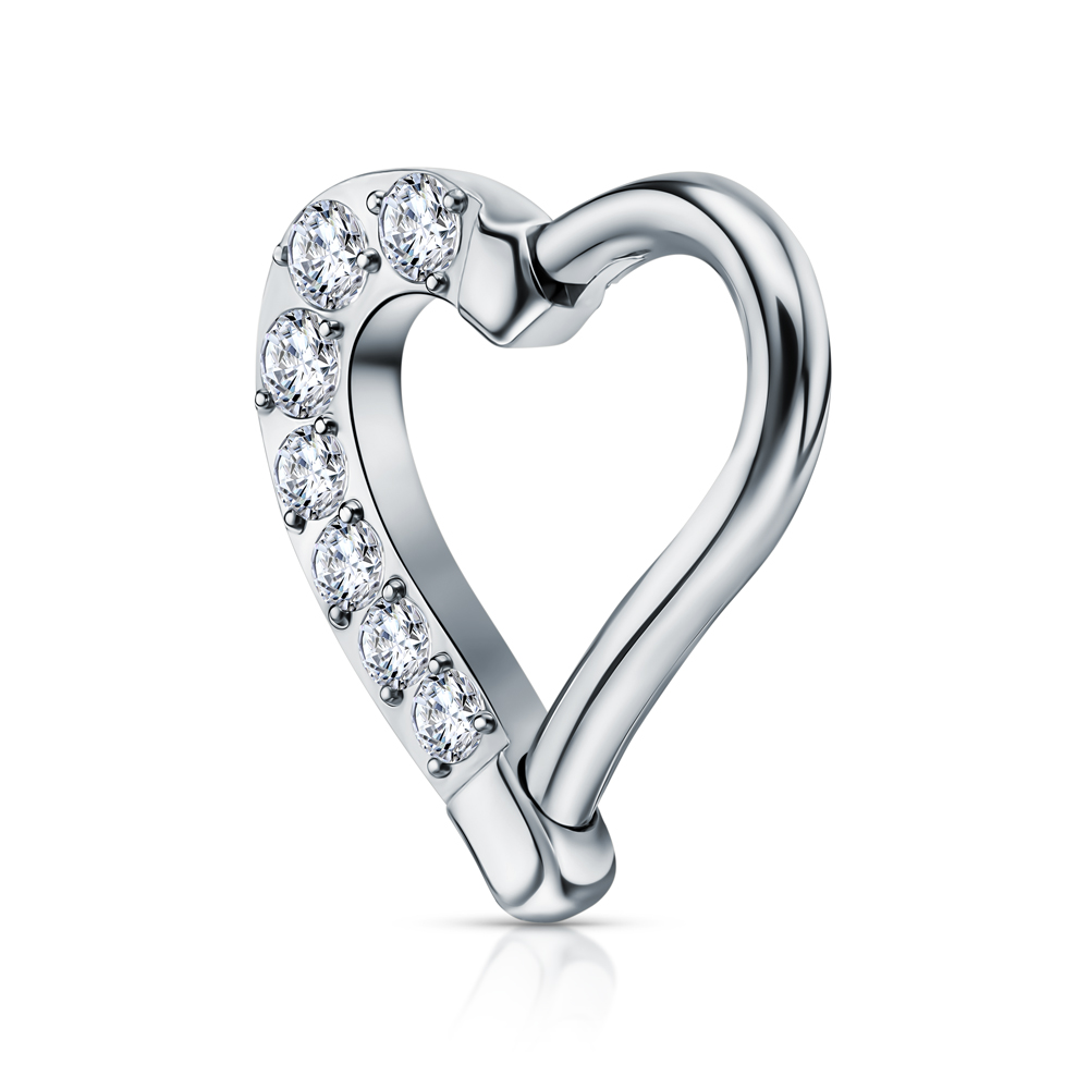 Титановый пирсинг с фианитами в Санкт-Петербурге