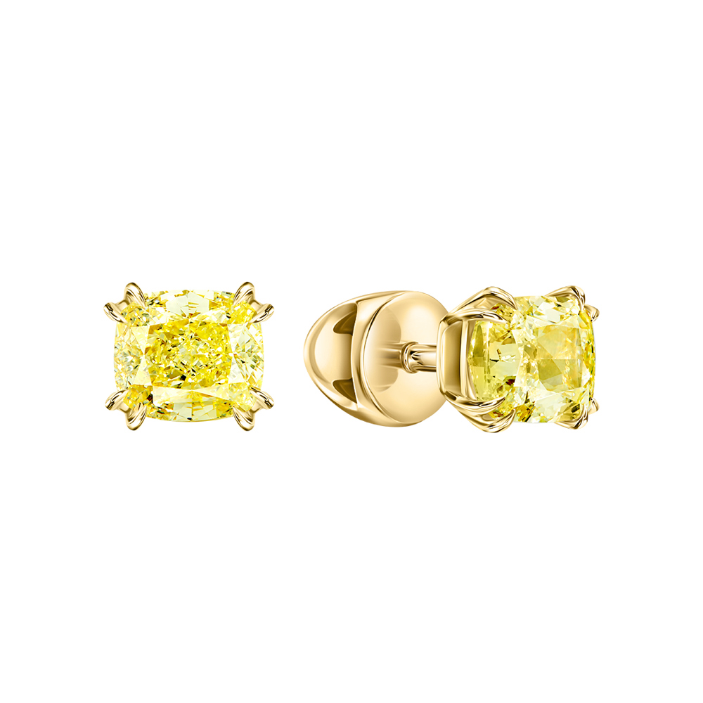 Фото «Золотые серьги с жёлтыми бриллиантами»