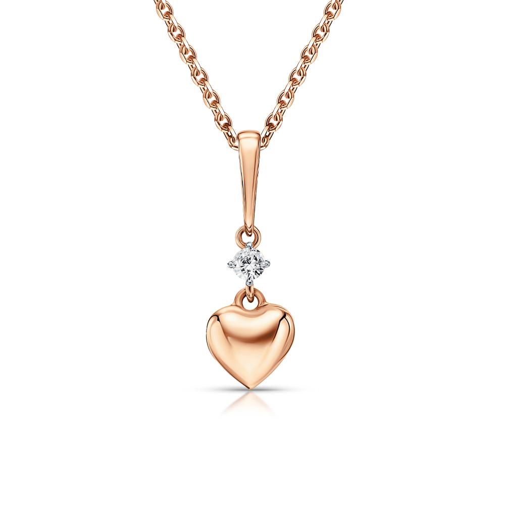 Фото «Золотая подвеска с фианитами»