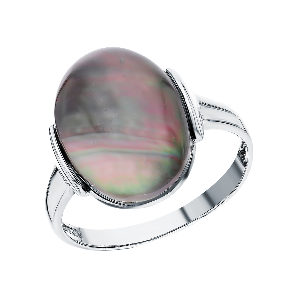 Серебряное кольцо с перламутром в Самаре