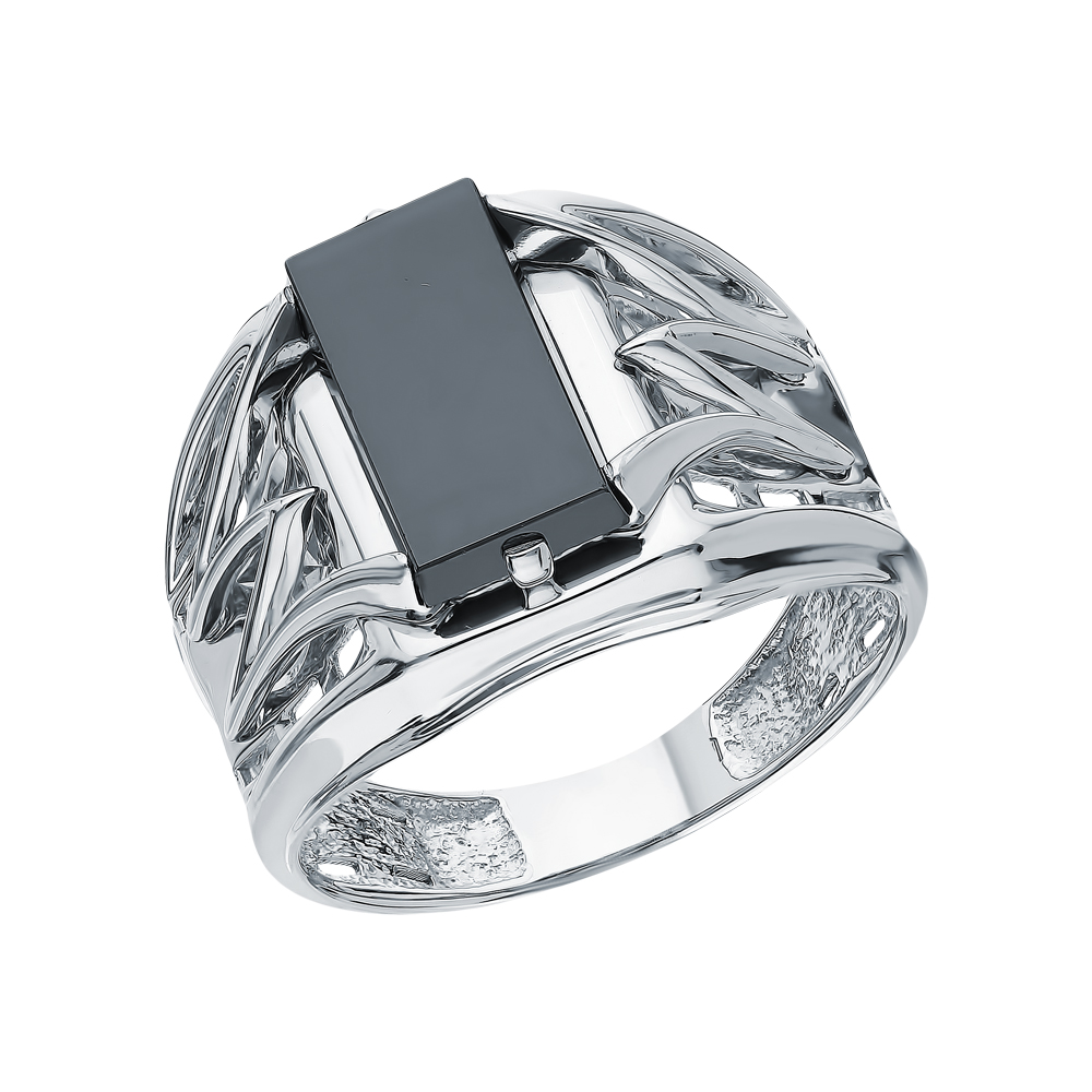 Серебряное кольцо с ониксом в Санкт-Петербурге