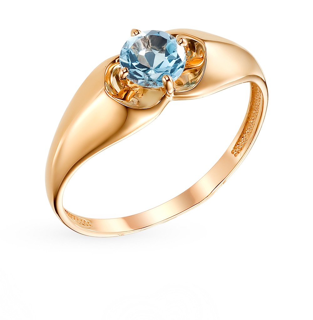 Золотое кольцо с топазами в Краснодаре