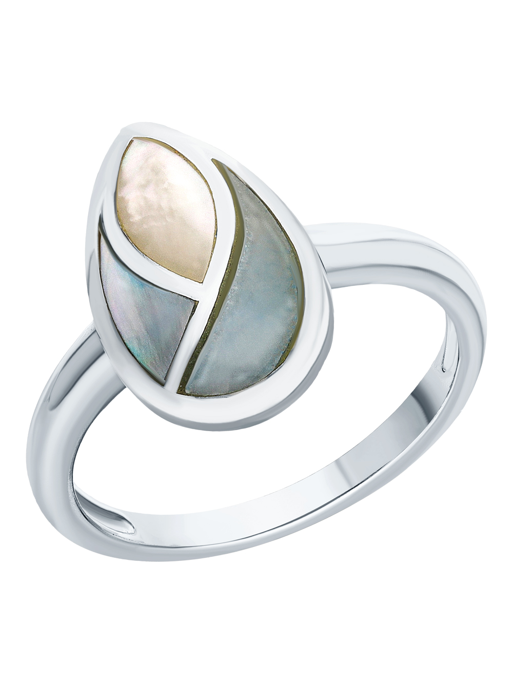 Серебряное кольцо с перламутром в Новосибирске