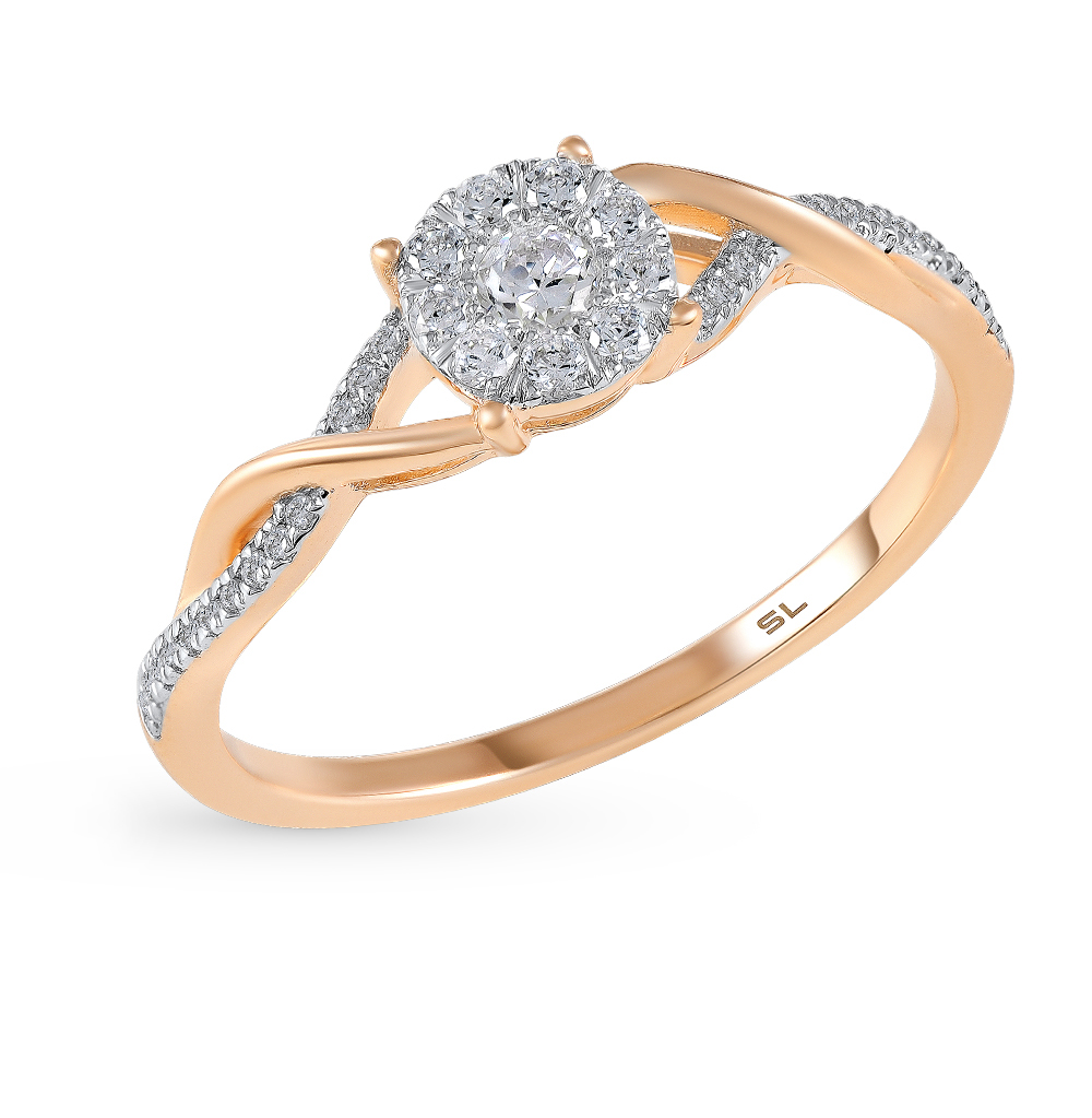 Золотое кольцо с бриллиантами санлайт. Золотое кольцо Санлайт с 16 бриллиантами. Кольцо с 16 бриллиантами sunlight. Санлайт кольца золотые с камнями.