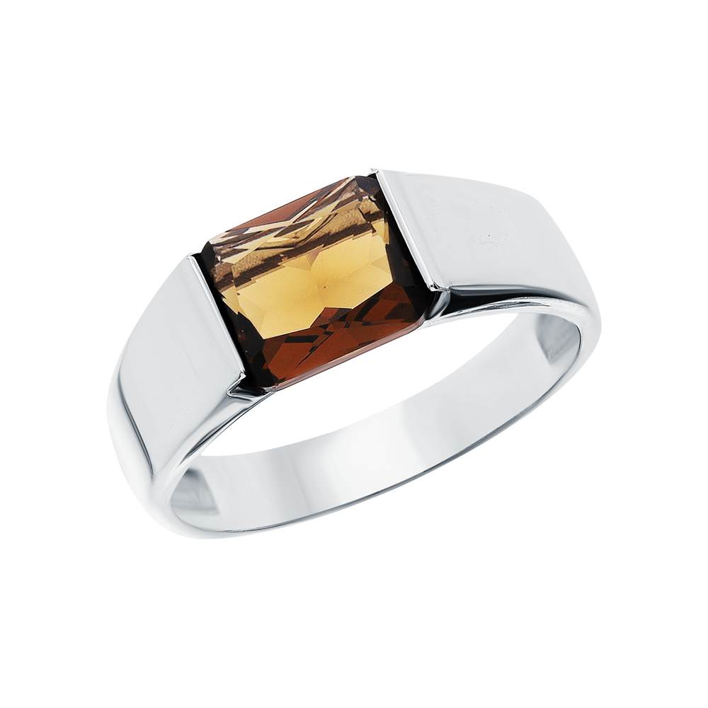 Фото «Серебряное кольцо с ювелирным кристаллом»