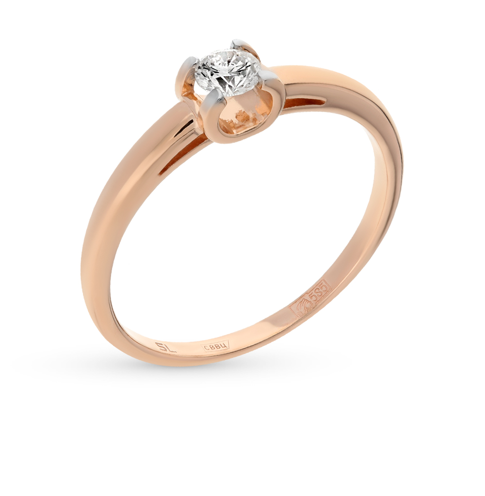 Золотое кольцо бриллиантом в Самаре