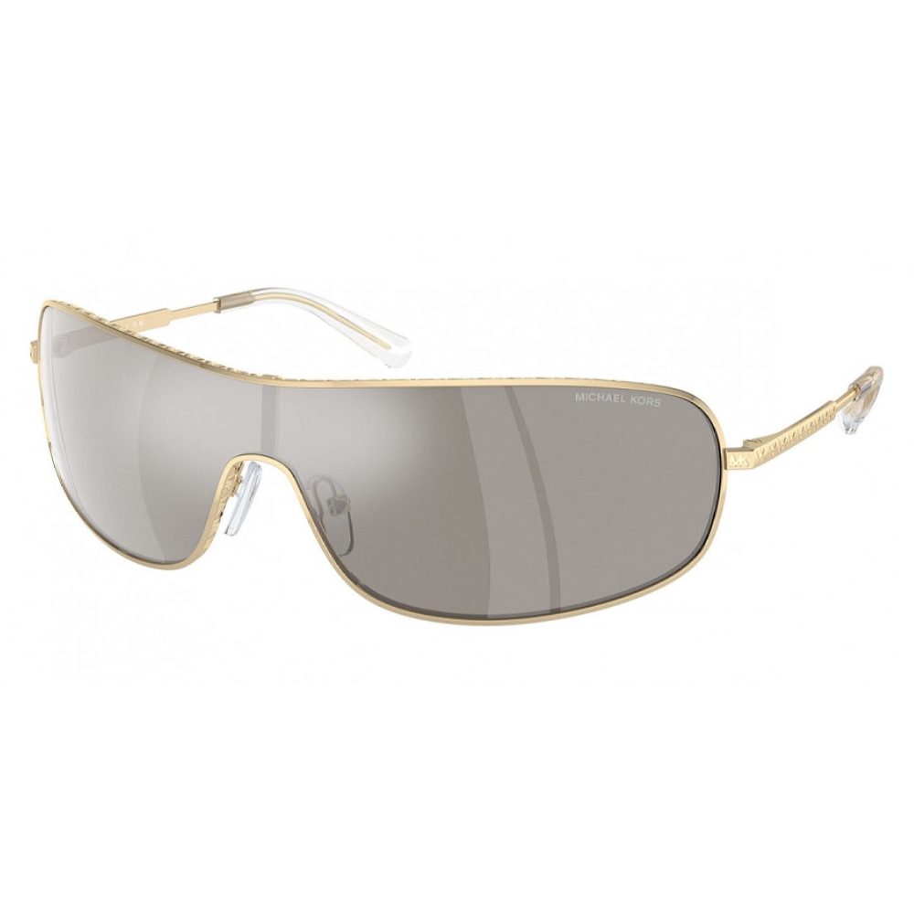 Женские солнцезащитные очки из Италии марки MICHAEL KORS из коллекции Rectangle модель 0MK113910146G38 в Новосибирск