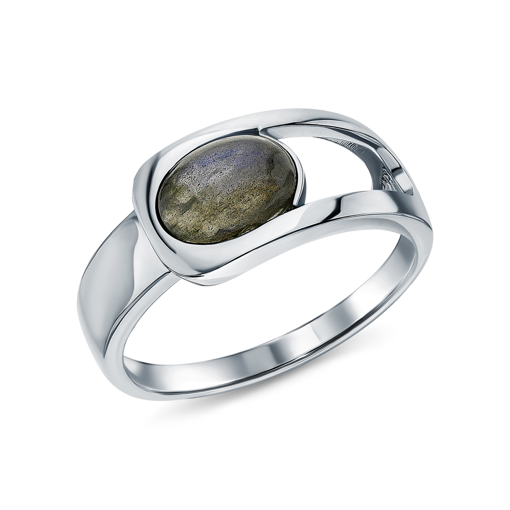Серебряное кольцо с лабрадоритами в Самаре