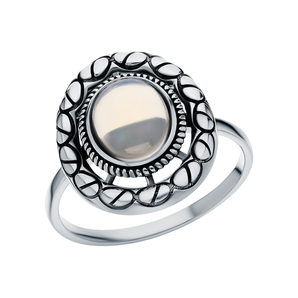 Фото «Серебряное кольцо с опалами»