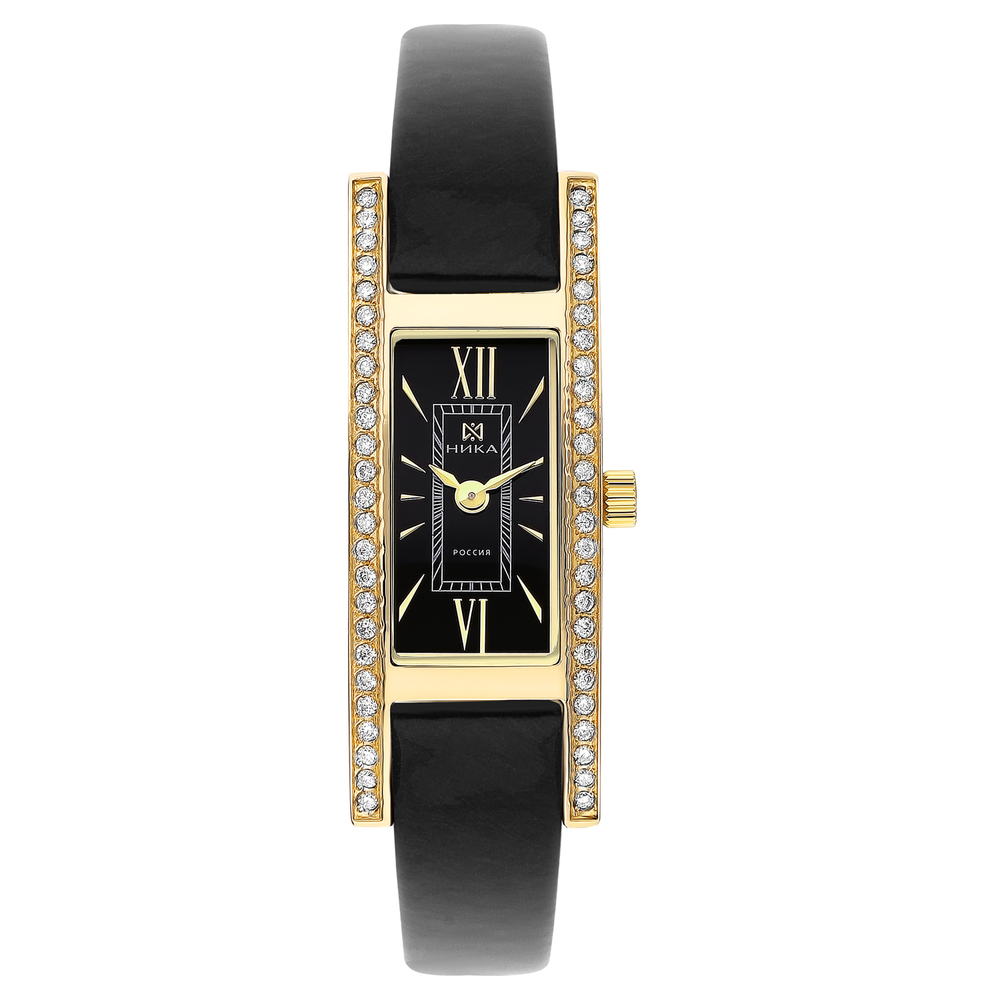 Фото «Женские ювелирные часы в золотом корпусе»