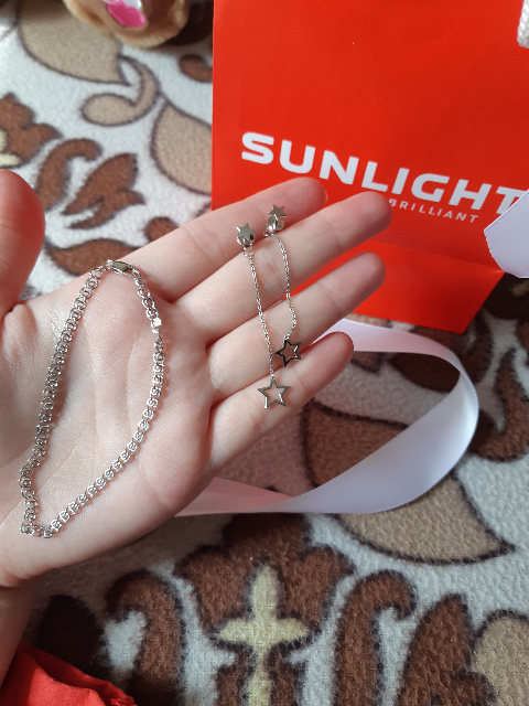 Серебряные серьги SUNLIGHT: белое серебро 925 пробы — купить в интернет ...